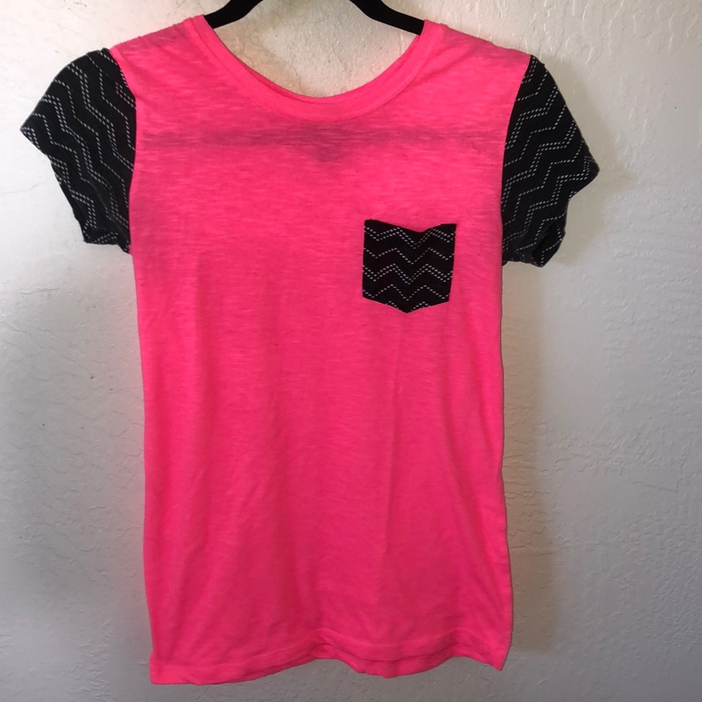 Pink and Black Tee